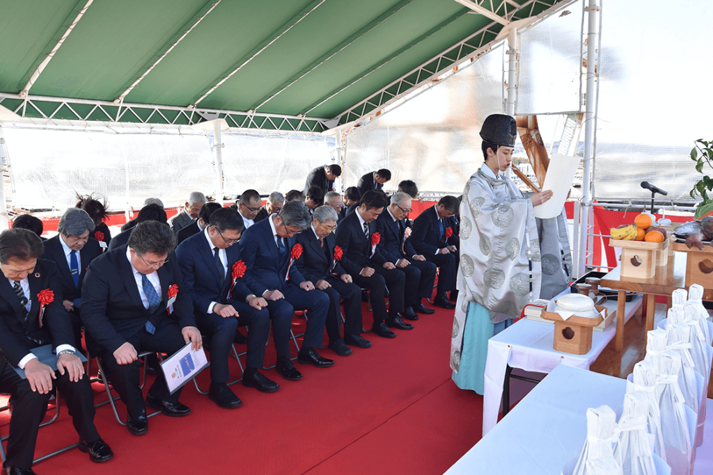 進水式の様子